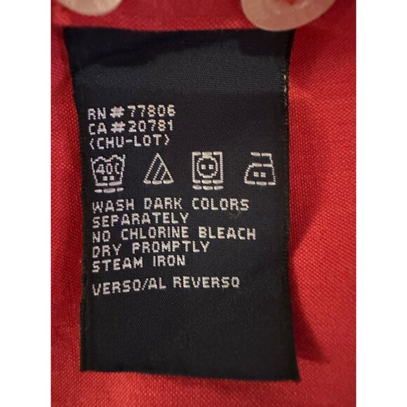 Tommy Hilfiger Men’s Red Short Sleeve Button Up Shirt Size L Cotton Casual Colla - Picture 5 of 10